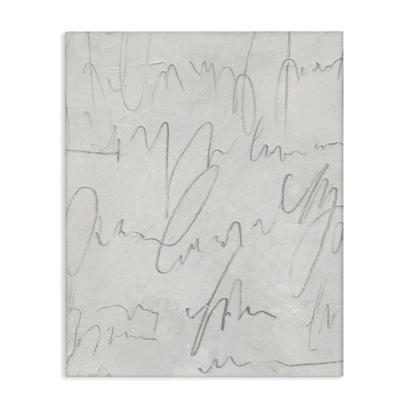 Stupell Industries Contemporary Messy Script on Distressed Surface Modern Abstract Composition Canvas Art, 24 x 30, by Emma Caroline