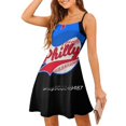 thumbnail image 1 of Philly Baseball Philadelphia Pennsylvania Philadelphia Fans Robe Évasée Col Carré Robe Élégante Mode Féminine Imprimée, 1 of 5