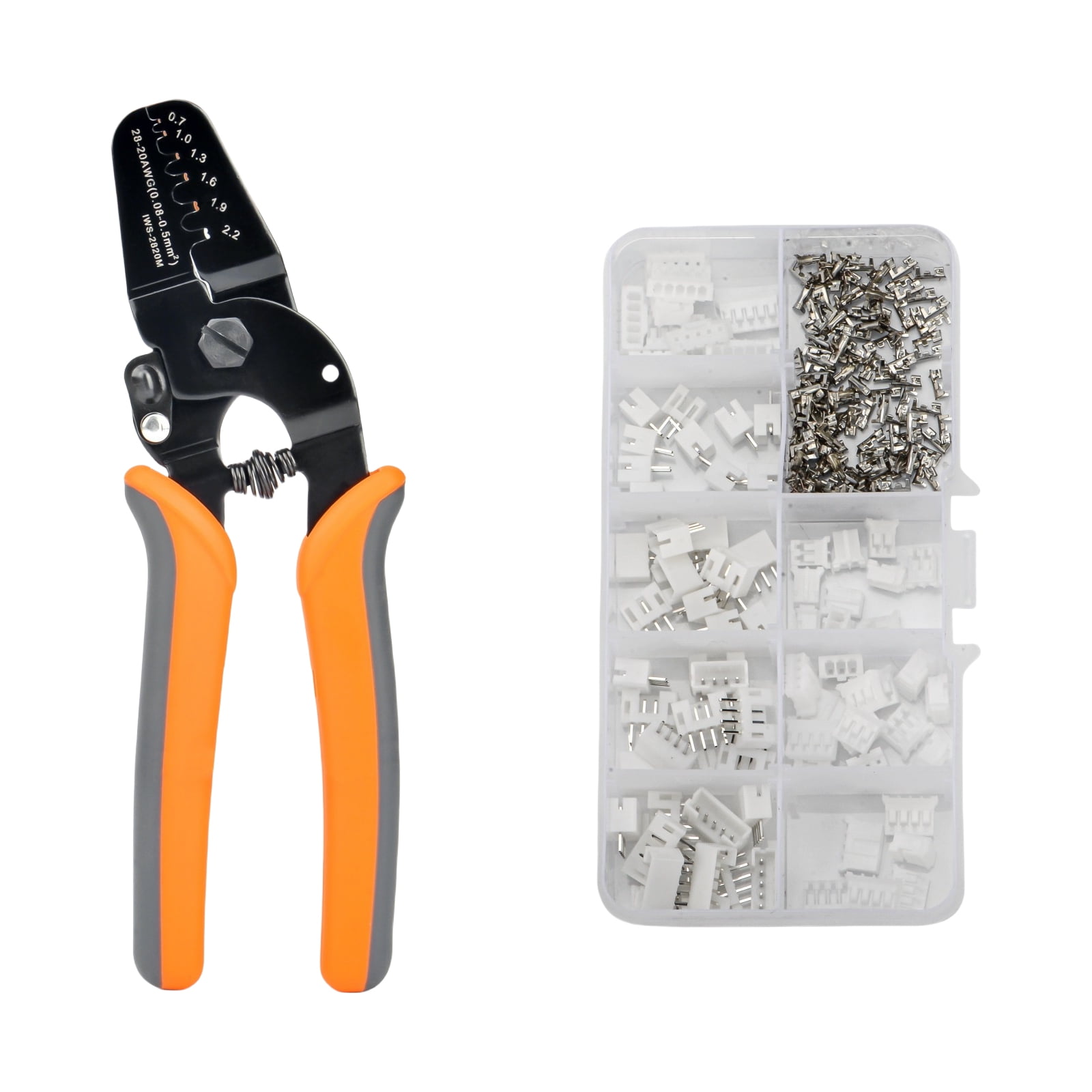 URTERYSER Multifunction Wire Cutter Open Barrels Crimping Tool Pliers for 28-20AWG Crimper Terminals Connectors Crimping Tool Color B