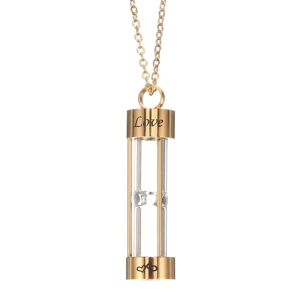 Glass Pet Cremation Urn Necklace for Ashes Urn Jewelry Stainless Steel Keepsake Pendant