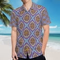 thumbnail image 5 of High Quality Hawaiian Shirts for Men Short Sleeve Aloha Beach Shirt Floral Summer Casual Button Down Shirts Blouses SZJL5B, 5 of 7