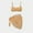 Yellow, variant on QUNYINEY Floral Womens Bikini Swimsuits with Skirt 3 Piece High Waisted Bathing Suits Crew Neck Tummy Control Triangle Swimsuit Sets