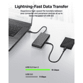 thumbnail image 6 of Belkin Connect 8-Port USB C Hub, Supports Display w/Resolutions up to 4K@60Hz - Works with Mac, Windows, and Chromebook - 100W PD w/ 10Gbps Data Transfer Speeds & 2.5Gbps Ethernet - Space Gray, 6 of 8