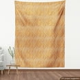 thumbnail image 4 of Ambesonne Burnt Orange Fabric by the Yard Upholstery, Chevron Zigzag Print, 5 Yards, Burnt Orange Off White, 4 of 5