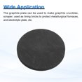 thumbnail image 4 of Round Graphite Block Disk Ingot High Purity Graphite Electrode Plate Sheet 60x5mm for Melting Casting Electrolysis, Pack of 5, 4 of 6