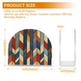 thumbnail image 4 of Yayeee Napkin Holder for Table Kitchen Paper Tissue Organization, Beige Geometric, 4 of 8