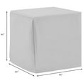 thumbnail image 4 of Pemberly Row Contemporary Patio Polyester Fabric End Table Cover in Gray, 4 of 6