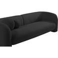 thumbnail image 5 of Meridian Furniture Emory Black Boucle Fabric Sofa, 5 of 15