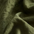 thumbnail image 5 of Army Green Washed Cotton Duvet Cover Set Cotton Like Textured Breathable Lightweight Bedding Set,Full Size, 5 of 5