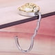 thumbnail image 3 of Hebilla De Bolsa Bolsa de mesa plegable portátil, colgador de gancho, decoración de diamantes de imitación rosa (marfil) Tmvgtek Libre de BPA, 3 of 7