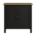thumbnail image 2 of Mayfield Armoire de Rangement Accent avec Portes en Noir Vintage et Pin Récupéré, 2 of 11