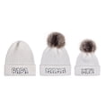 thumbnail image 1 of SUNSIOM Family Matching Beanie Hat, Soft Warm Embroidery Letters Winter Cap for Casual Daily, 1 of 4