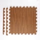 thumbnail image 1 of 20 Pieces Interlocking Carpet Tiles Wood Grain Foam Mats With Border For Home Playroom Basement Trade Show, 30cm X 30cm/12" X 12" Banmo, 1 of 5