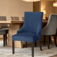thumbnail image 2 of SUYOLL Wingback Dining Chair Slipcover Stretch Velvet Chair Seat Protector Cover For Kitchen Dining Room Living Room Office, 2 of 5
