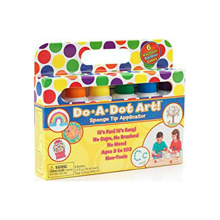 Do A Dot Art! Markers 6-Pack Rainbow Washable Paint Markers, The Original Dot  Marker 
