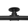 thumbnail image 5 of YIYIBYUS Stair Handrail 12ft Metal Industrial Pipe Railing Wall Mount Indoor Stair Railing Black, 5 of 9