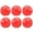 Red, variant on 6Pieces Shock Absorb Baseball Training 74mm Size Professional Baseball Practice for Beginners Team Sports Activity