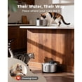 thumbnail image 2 of Wireless Cat Water Fountain Stainless Steel 3.2L Ultra Quiet SilentFlow Pump Battery Operated Automatic Dispenser with Motion Sensor for Cats Indoor, 2 of 8