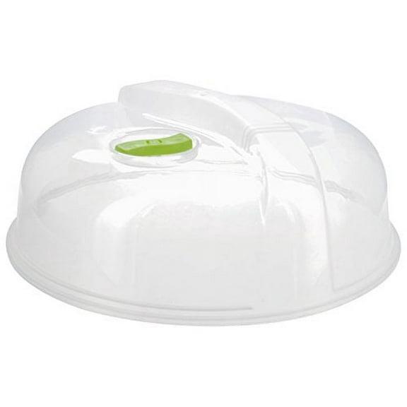 Microwave Cover for Food, Microwave Splatter Proof Plate Guard, Microwave Lid Food Cover for Microwave Oven with Steam Vents, Clear Dishwasher Safe BPA Free Plastic, 10 Inch – By RamPro
