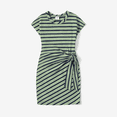 thumbnail image 2 of PatPat Family Matching Stripe Colorblock Tee and H-Line Side-Tie Dress Sets, 2 of 5
