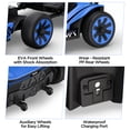 thumbnail image 2 of Wisairt 24V 10Ah Kids Electric Go Kart Drift Car, 360° Drift Ride on Toy with 800W Motors, 7.5 MPH, Adjustable Length, LED Lights, Drift Racing Kart for Big Kids 6-12 Years Old, 135 LBS, Blue, 2 of 12