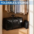 thumbnail image 5 of TICKJOY 4 Pack  Extra Large Moving Bags with Strong Zipper and Reinforced Handles, Durable Storage Bags Moving Boxes for Closet Organizers and Storage (90 L,Black), 5 of 8