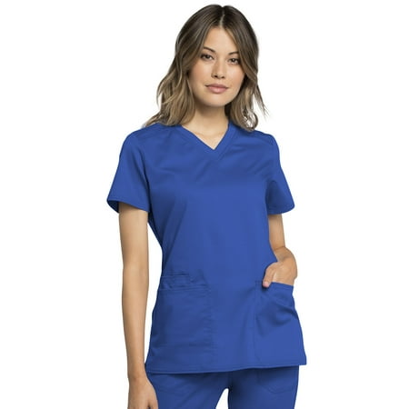 

Cherokee Workwear Revolution Tech Women s Scrubs Top V-Neck WW770AB