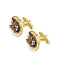 thumbnail image 2 of Cat Stylish Men's Cufflink Set for Formal Attire, Made of Stainless Steel, for Business Meetings and Events, 2 of 6