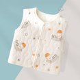 thumbnail image 4 of Baby Clothes for Girls Warm Sleeveless Top For 0 To 2 Year Old, Fall And Winter Inner Quilted Sleeveless Top, Three-layer Warm Sleeveless Top Girls Clothes on Clearance, 4 of 7