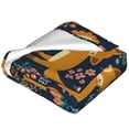 thumbnail image 2 of Bingfone Colorful Fox Print Flannel Fleece Blanket Throw Blanket for Bed,Sofa,Couch,Travel,Camping(40"x30" ), 2 of 8