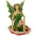 thumbnail image 2 of Design Toscano The Red and Green Fairy of Acorn Hollow Statues: Green, 2 of 6