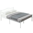 thumbnail image 5 of VECELO Full Size Metal Platform Bed Frame with Headboard and Footboard, Heavy Duty Mattress Foundation with Steel Slats Support, No Box Spring Needed, White, 5 of 6