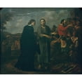 thumbnail image 2 of Antoni Viladomat 14x12 Black Ornate Wood Framed Double Matted Museum Art Print Titled: Bernat De Quintaval Distributes His Riches to the Poor (From 1724 Until 1733), 2 of 5