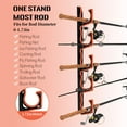 thumbnail image 3 of Wall Or Ceiling Mounted Fishing Rod Rack With Soft Protective Pads 2Pack Fishing Rod Storage Box 24 Accessories, 3 of 6