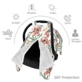 thumbnail image 4 of Balery Lilies Flowers Printed Nursing Cover Breastfeeding Scarf - Baby Car Seat Covers, Infant Stroller Cover, Carseat Canopy for Girls and Boys, 4 of 9