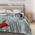 thumbnail image 4 of Custom Blanket with Photos Personalized Bereavement Gifts Blanket , Sympathy Gift for Loss of Loved One, Customized Memorial Blanket Memorial Gifts for Loss Of Mom Dad Grandpa Blankets, 4 of 5