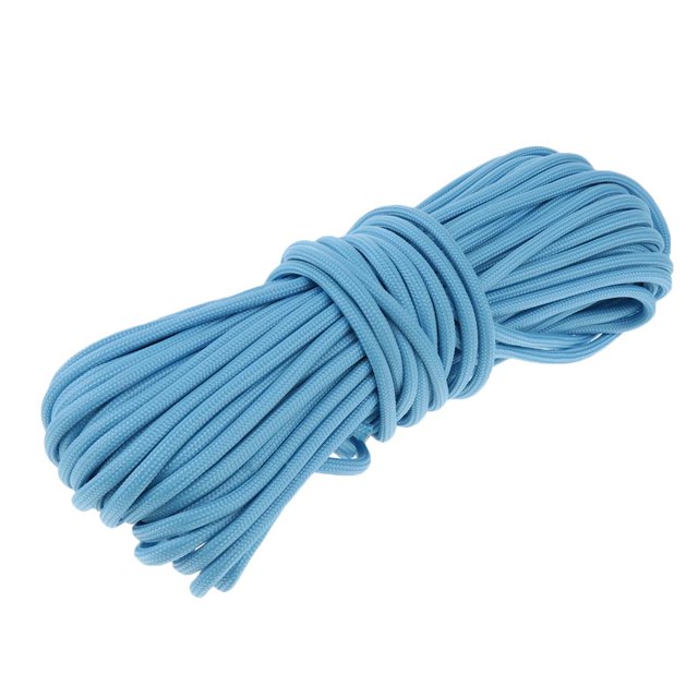 Resplandor En La Oscuridad 550 Luminoso 9 Paracord Cuerda De Paracaídas 65,6 Pies 0,16 '' Para Manualidades / Tienda De Campaña Para azul Soledad cuerda de paracaídas