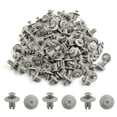 thumbnail image 2 of Unique Bargains 100pcs Gray 8mm Dia. Hole Car Bumper Push in Type Plastic Clips Rivets Fastener, 2 of 2