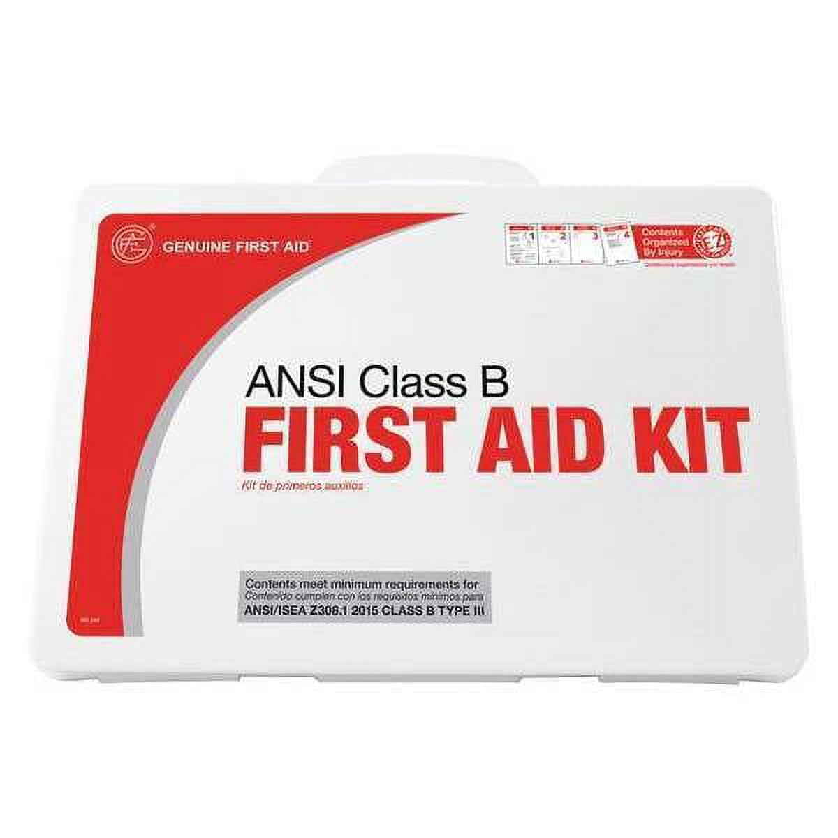 First Aid Kit and Housing, Plastic 207 Components, 50 People Served 9999-2160