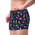 thumbnail image 2 of Fotbe Space Dinosaur Calzoncillos Tipo Boxer con Bolsa de Soporte Total para Hombre, X-Temp Fresco, Transpirable y de Secado Rápido-Medium, 2 of 5