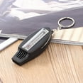 thumbnail image 2 of Portable Size Black 4in1 Mini Survival Tool Thermometer Whistle Compass free shipping, 2 of 7