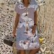 thumbnail image 3 of Vestidos de Minnie de Disney y Mickey para mujer, vestido Midi informal con estampado Floral y escote en V para vacaciones, verano 2022, 3 of 5