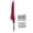 Crimson, variant on Yajisi Retro Quill Feather Pen Craft Antique Carved Stainless Steel Dip Pen for Fountain Gothic Calligraphy Writing Signature Gift, Crimson Red (10.6 inches / 27.0 cm)