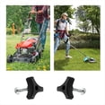 thumbnail image 3 of 10 Set Triangle Handle Bar Wheel Knob and Bolt Fasteners Replacement for Lawn Machine Lawn Mower Accessories, 3 of 6