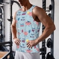 thumbnail image 5 of Logiee Brain Training Print Men's Workout Tank Top,Quick Dry Workout Tank Top,Gym Muscle Tee,Fitness Bodybuilding Sleeveless T Shirt-XX-Large, 5 of 7