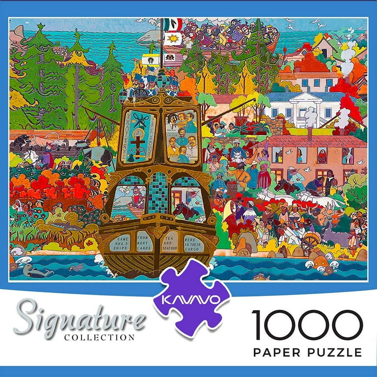 1000 Piece Jigsaw Puzzle for Adults,「Dock」,Premium Recyclable Materials and  High Definition Printing Puzzle,Family play,Team building,Present & Gift  for Lovers or Friends 