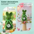 thumbnail image 7 of Easter Simulated Soft-Flocked Rabbit Ornament - Realistic Bunny Figurine, Cute Fuzzy Rabbit Decor for Home Tabletop Shelf, Festive Spring Animal Decoration, Enhances Holiday Atmosphere, Green, 7 of 7