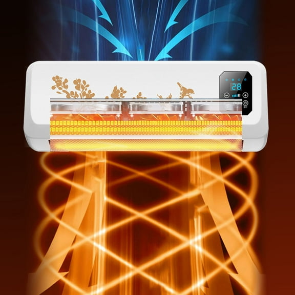 FYHALE 12,000 BTU Air Conditioner & Heater with Remote Control & 3.5 kW Electric Heater - White