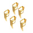 thumbnail image 2 of 5 Pcs Piques de Guitare pour Doigts Ensemble de Piques à Ongles en Acier Inoxydable Or, 2 of 9