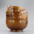 thumbnail image 2 of MasteelfCA Wooden Bowls Fruit Salad Container Durable Feeding Tableware Storage Container, 2 of 7